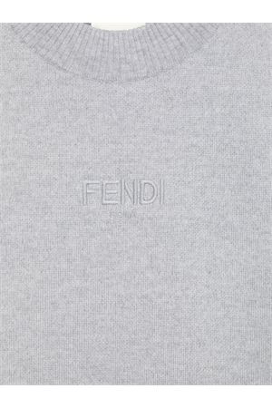 abito in lana grigio FENDI KIDS | JFG221AUKUF0WG5
